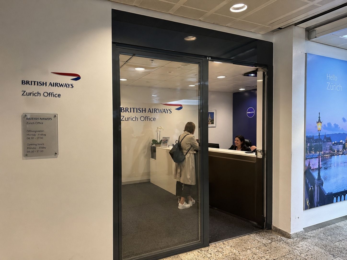 British Airways Zurich Office +1-833-641-1988