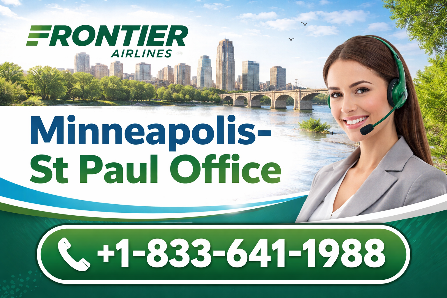 Frontier Airlines Minneapolis-St Paul Office +1-833-641-1988