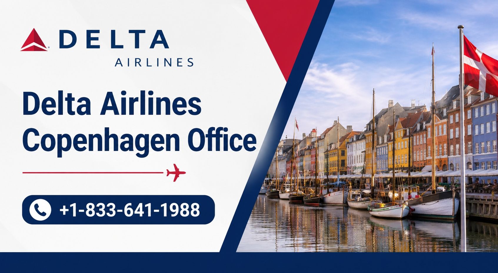 Delta Airlines Copenhagen Office +1-833-641-1988