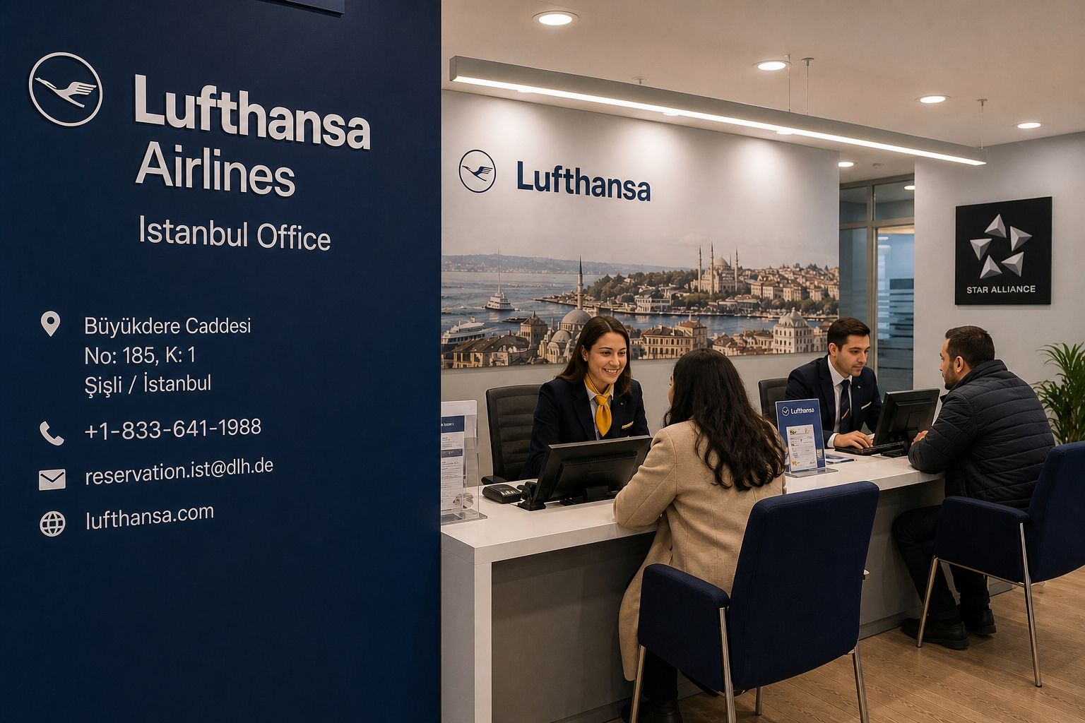 Lufthansa Airlines Istanbul Office +1-833-641-1988