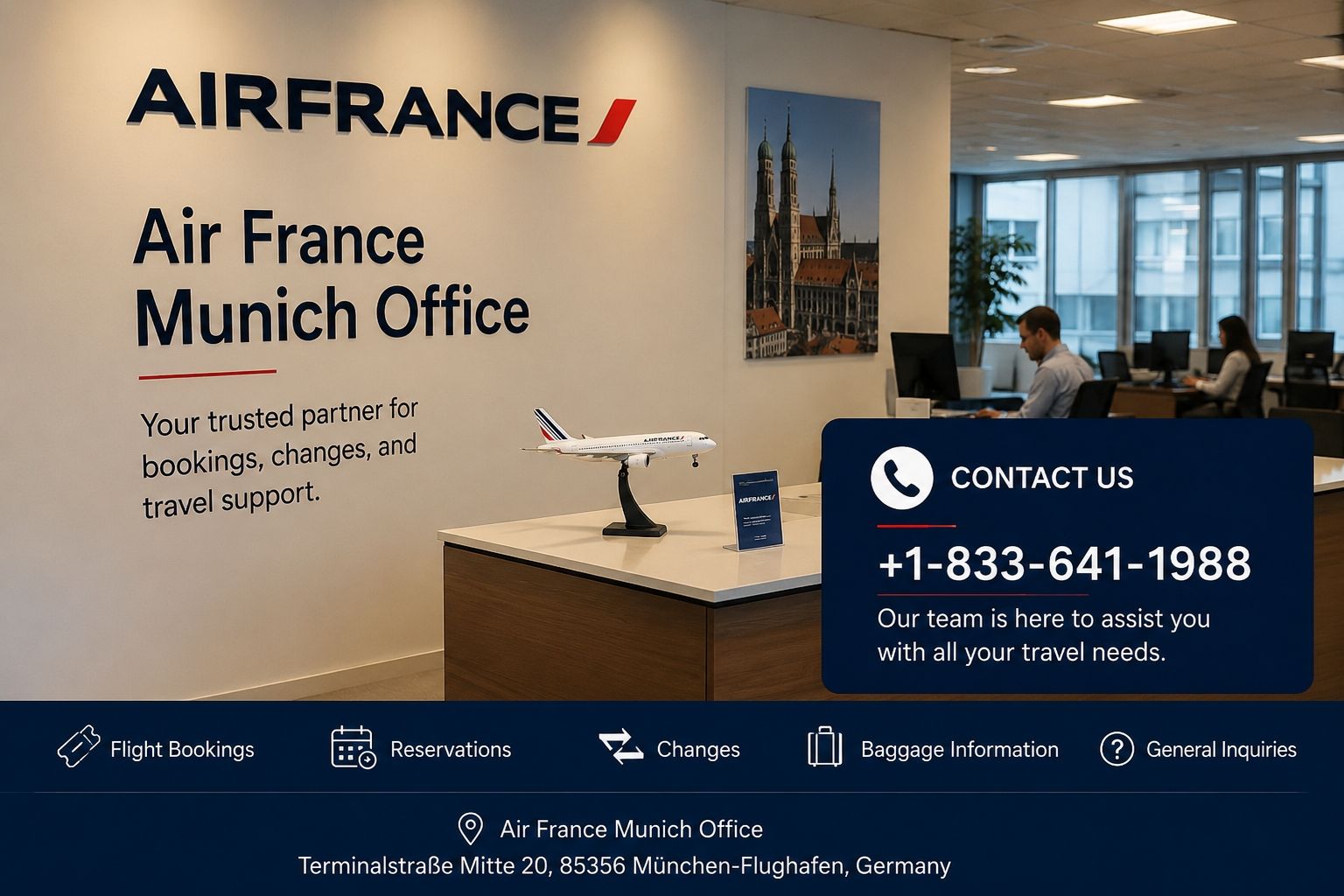 Air France Munich Office +1-833-641-1988